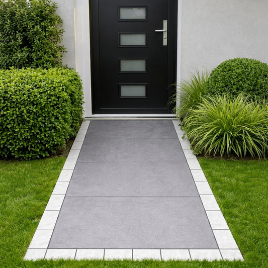 Quartz White Porcelain Edging Setts 20 mm (1080 Pcs, 21.6 SQM Pack)