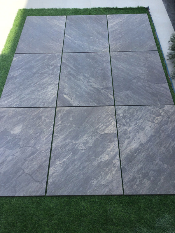 Sagar Black Porcelain Paving Slabs 900x600x20 mm (21.6 SQM, 40 Slabs Per Pack)