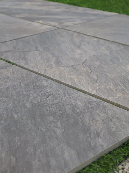 Sagar Black Porcelain Paving Slabs 900x600x20 mm (21.6 SQM, 40 Slabs Per Pack)