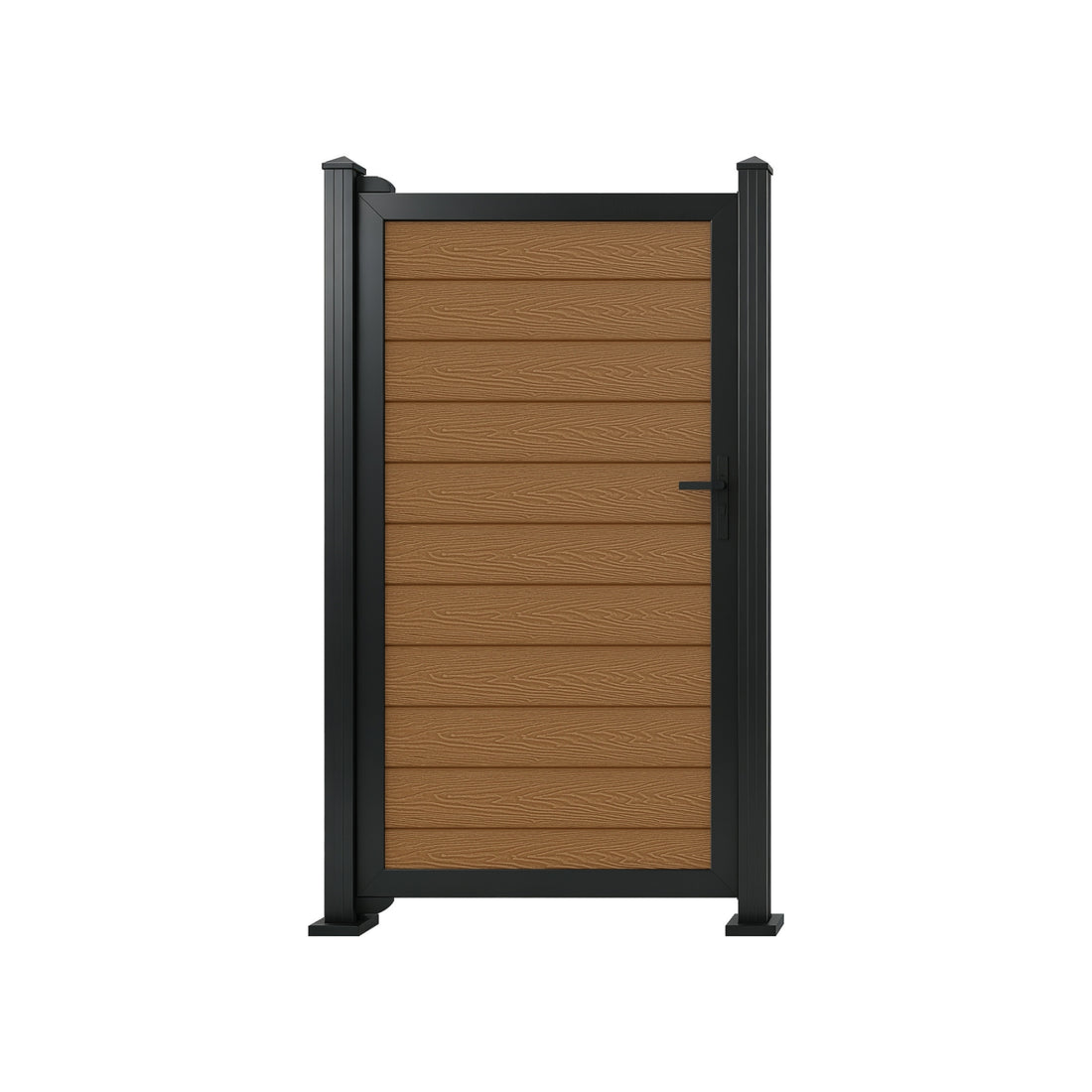 Teak Woodgrain Composite Fence Standard Gate Kit | 950 x 1753mm