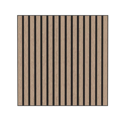 Teak wall panel 60cm x 60cm for modern indoor wall cladding