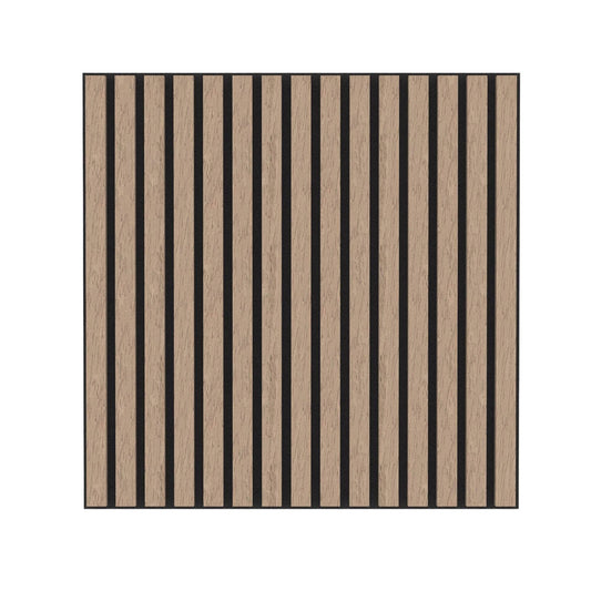 Teak wall panel 60cm x 60cm for modern indoor wall cladding